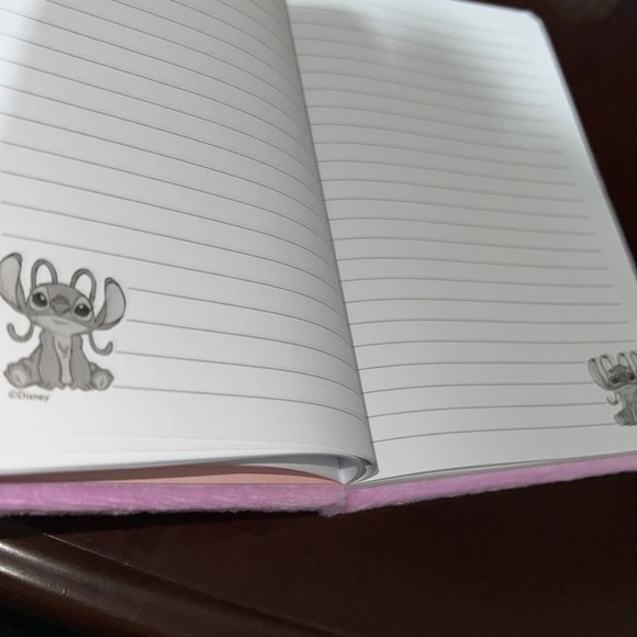 Angel notebook pink Disney stitch angel notebook new soft pink cute soft - Picture 8 of 11